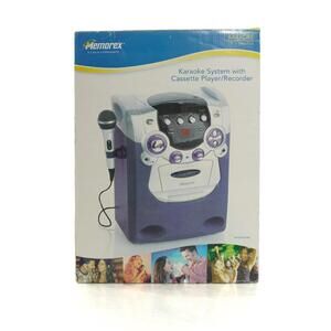 Vintage Memorex Karaoke System w/ CD + Cassette Player MKS2420NBL VTG Y2K
